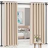 SUNALLY Room Divider Curtain Rod, No Drilling Room