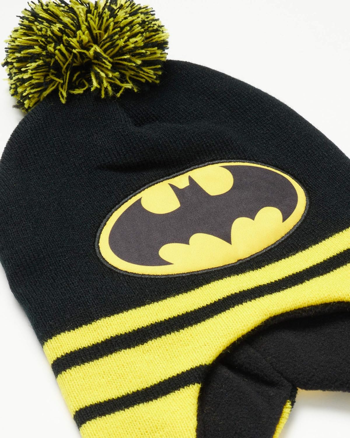 DC Comics Boys Batman Winter Hat and 2 Pack Gloves or Mittens Set (Toddler/Little Boys): Clothing