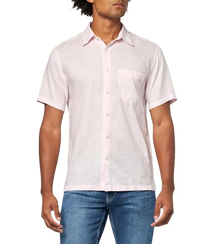 Theory Men's Structure Knit Irving Short Sleeve Shirt, Eclipse, M