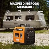 maXpeedingrods 3300W Portable Inverter Generator Petrol Silent Pure Sine Wave view 2