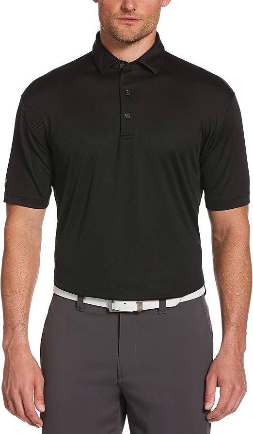 Jack Nicklaus Men's Diagonal Twill Golf Polo Shirt Clothing