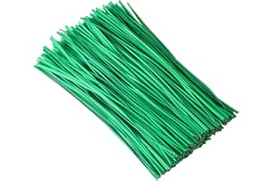 Tangyinrd 300 pcs 5 inch Green Plastic Twist Ties, Cable Ties, for Bags, Gardening Tools