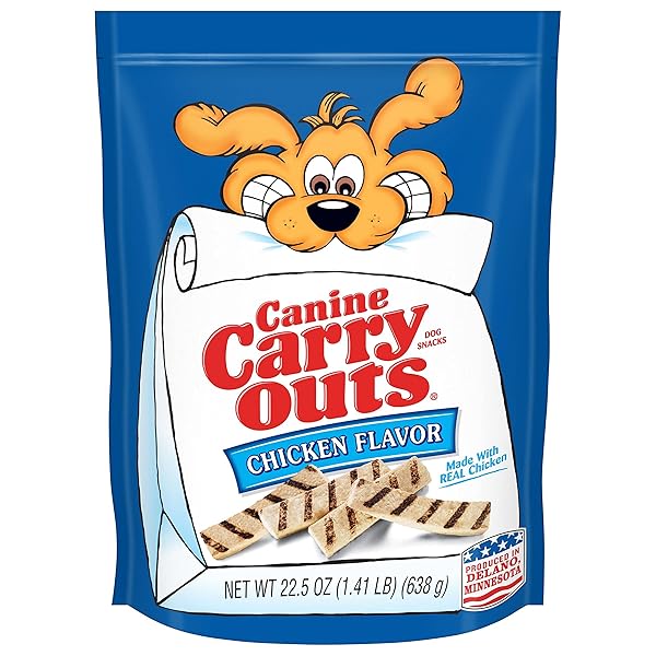 CANINE CARRY OUTS CHICKEN FLAVOR DOG TREATS, 22.5 OUNCE (PACK FO 1)