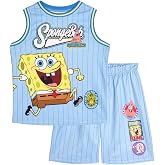 SPONGEBOB SQUAREPANTS Boys' Basketball 2-Piece Tank and Shorts Set Toddler to Big Kid