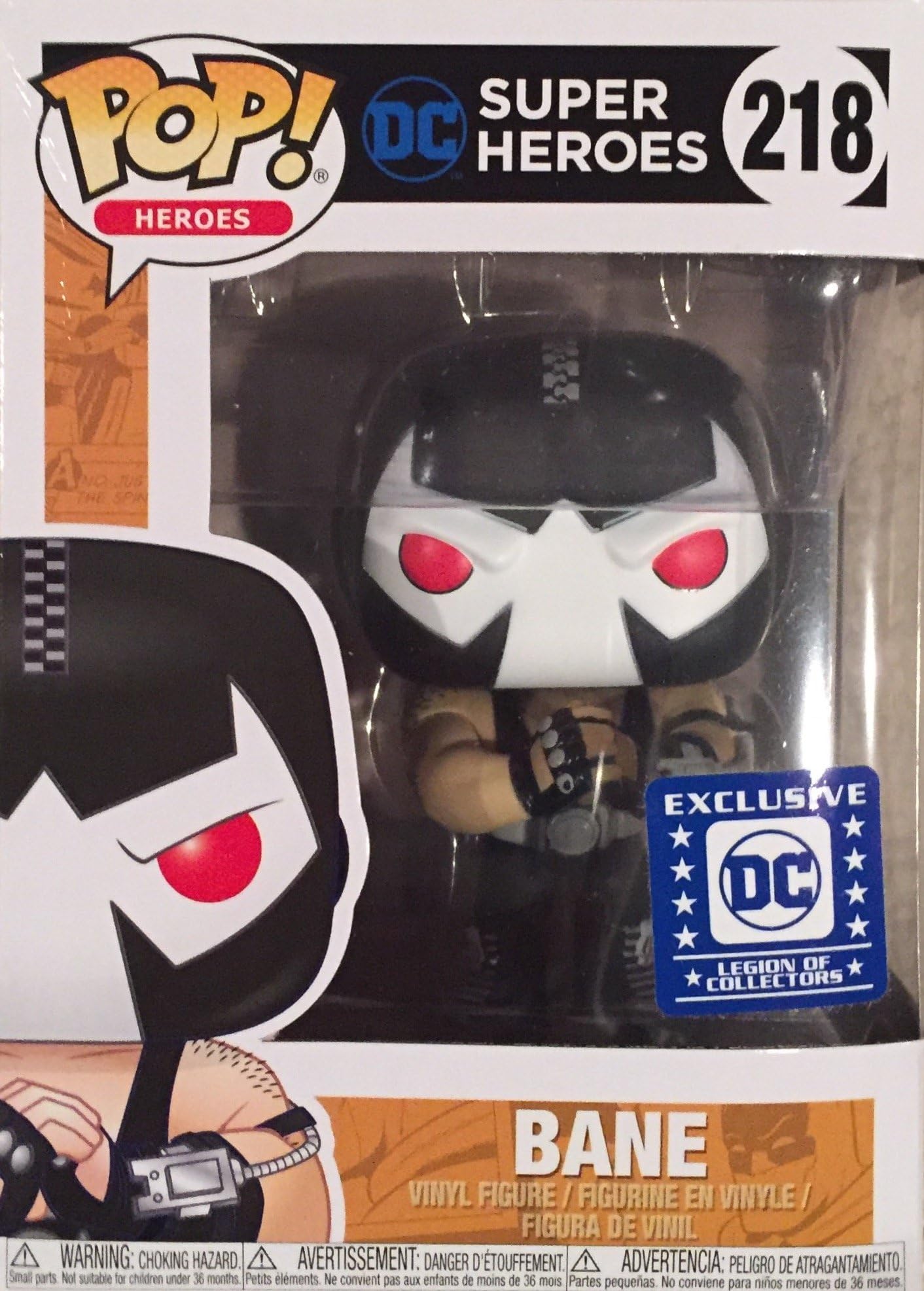 Bane (Exclusive) Pop! Heroes Vinyl Figure - Gray