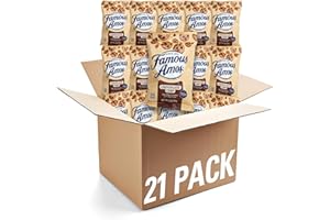 THE HAMPTON CANDY COMPANY Famous Amos 2oz Bags, 21 Pack, Chocolate Chip Cookies Individual Bags of Famous Amos