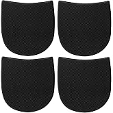 Shoe Repair Rubber Heels, Repair Heels Boot Heel Replacement Anti-Slip Heel Pads for Men's and Woman's 5/32 Inch (4mm) Thick, 2 Pairs Black