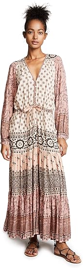 spell lionheart midi dress