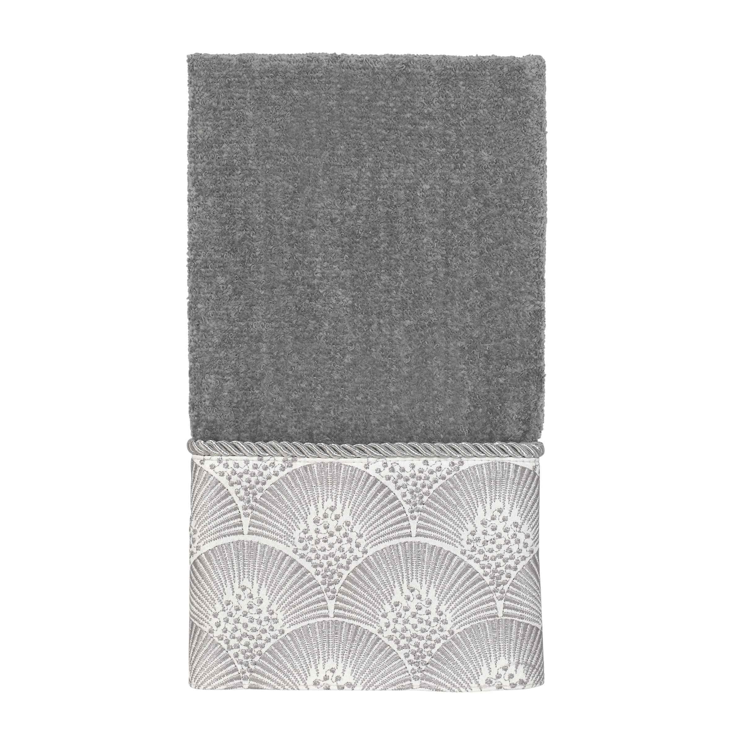 Avanti Linens Deco Shell Fingertip Towel, One Size, Nickle