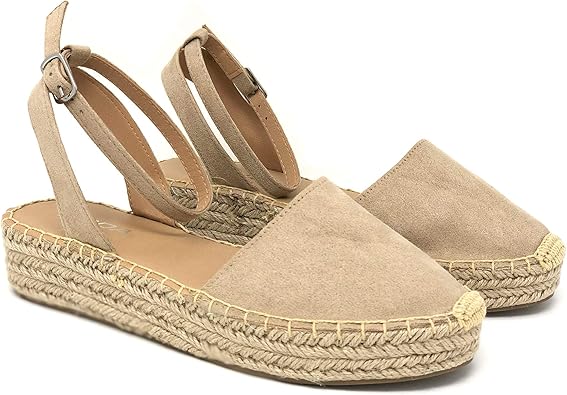 ankle wrap espadrille flat sandals