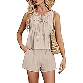 Blooming Jelly Womens Two Piece Sets Pleated Vacation Outfits Resort Wear Beach Linen Set Cruise Summer Matching Set 2025