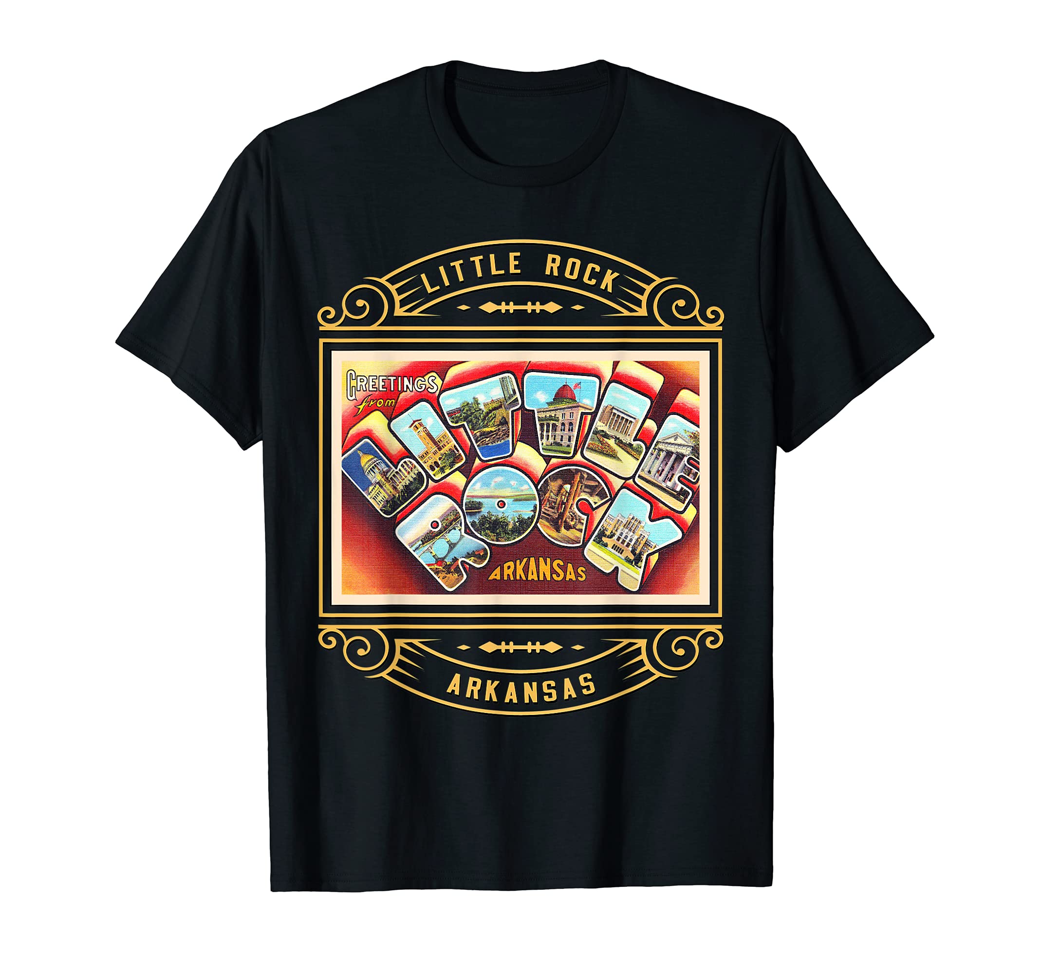 Little Rock Arkansas AR Large Letter Travel Postcard 1 T-Shirt
