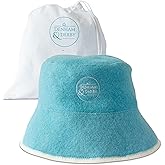 Stylish Sauna Hat for Women and Men - Wool Sauna Hat with Bag - Eco-Friendly Insulating Hats for Spa, Steam Room, Banya, Bathhouse, Comfortable, Breathable, handfinished, One Size Fits All Blue