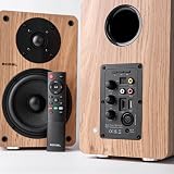 Roxel Onyx Active Bookshelf Speakers 100W RMS HDMI ARC Oak view 2