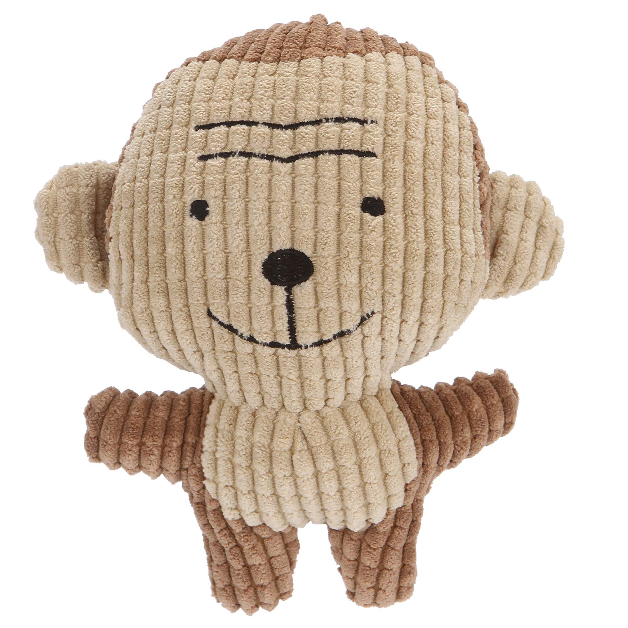 HOLECO Toys for Middle Small Dogs Dog Plush Toy, Pet Dog Toy Squeaky Toy Cute Dog Teething Toy Chew (Monkey)