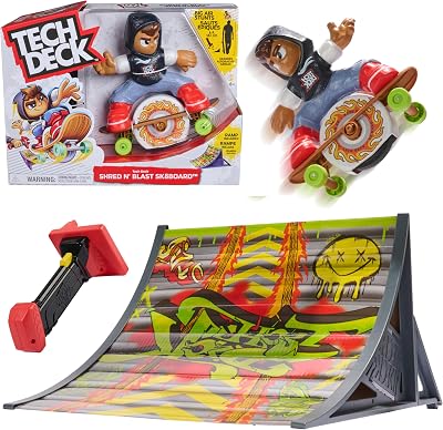 Tech Deck Shred N Blast Motorized Finger Skateboard Toy