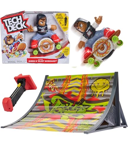 Tech Deck Bendy Boards – 9 Monopatines De Goma Que Funcionan Como Borrador Y Tabla De Dedos