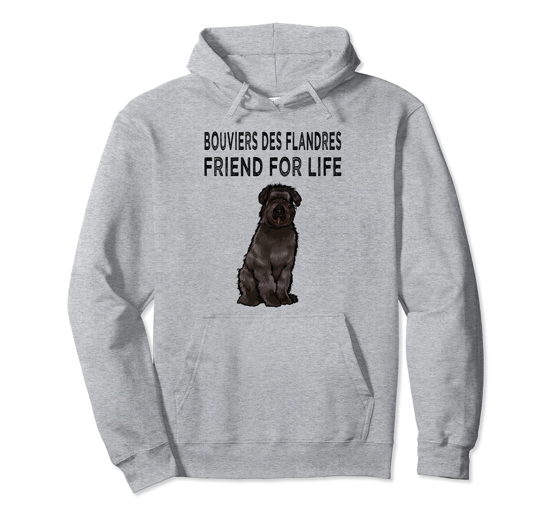 Bouvier des Flandres Friend For Life Dog Friendship Pullover Hoodie