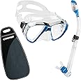 Cressi High Performance Snorkeling Kit - Adult Diving Mask and Snorkel - Big Eyes & Supernova Dry- Designed in Italy