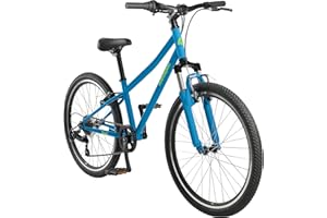 Retrospec Dart 24 Inch Kids Mountain Bike - 7 Speed for Ages 8-11 Boys and Girls Bicycle with All Season Shock-Absorbing Tire