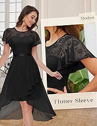 Wedtrend Black Homecoming Dresses with Sleeves Midi