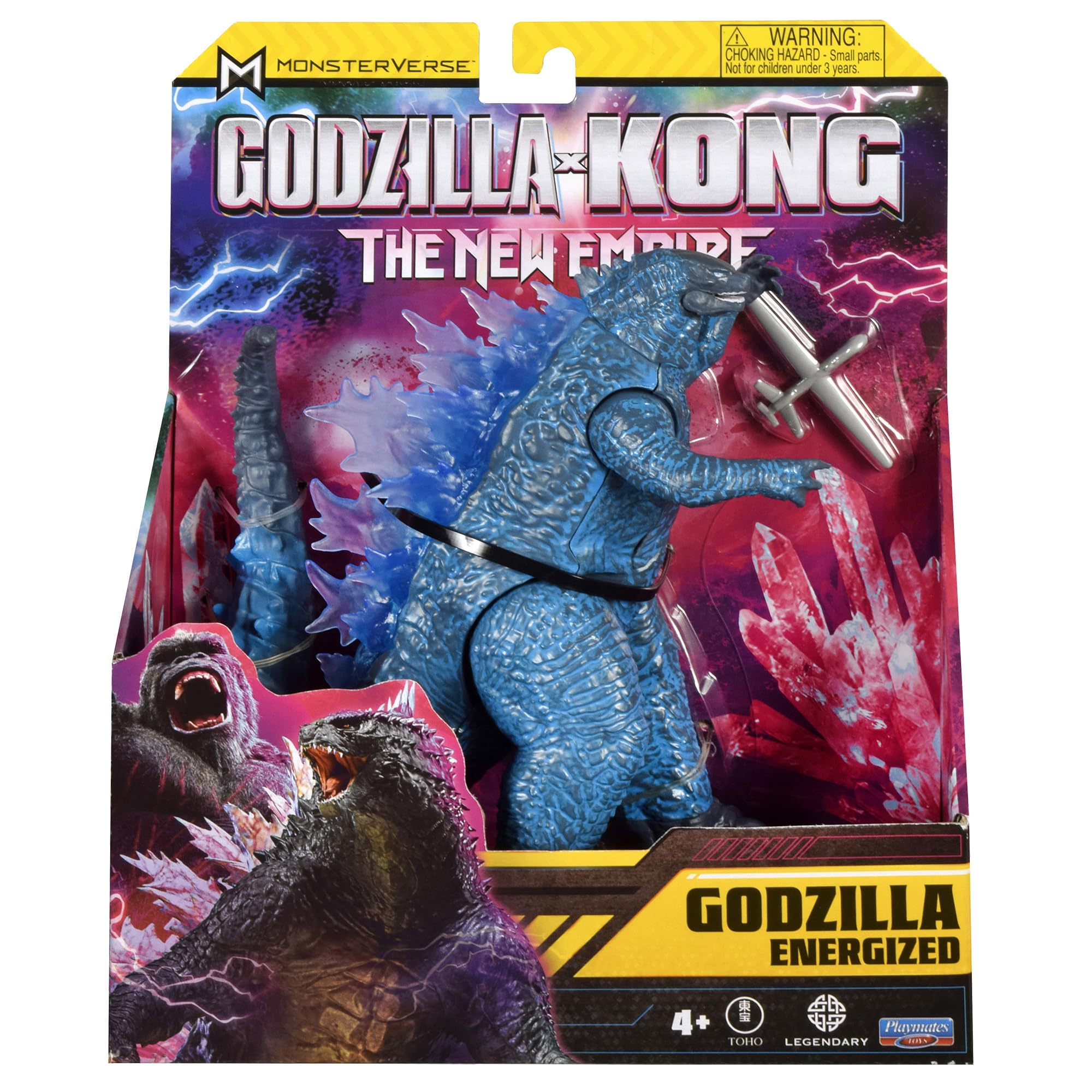MonsterVerse Godzilla x Kong: The New Empire, 6-Inch Energised Godzilla Action Figure Toy, Iconic Collectable Movie Character, Includes 2.5-Inch Battle Drone, Suitable for Ages 4 Years+