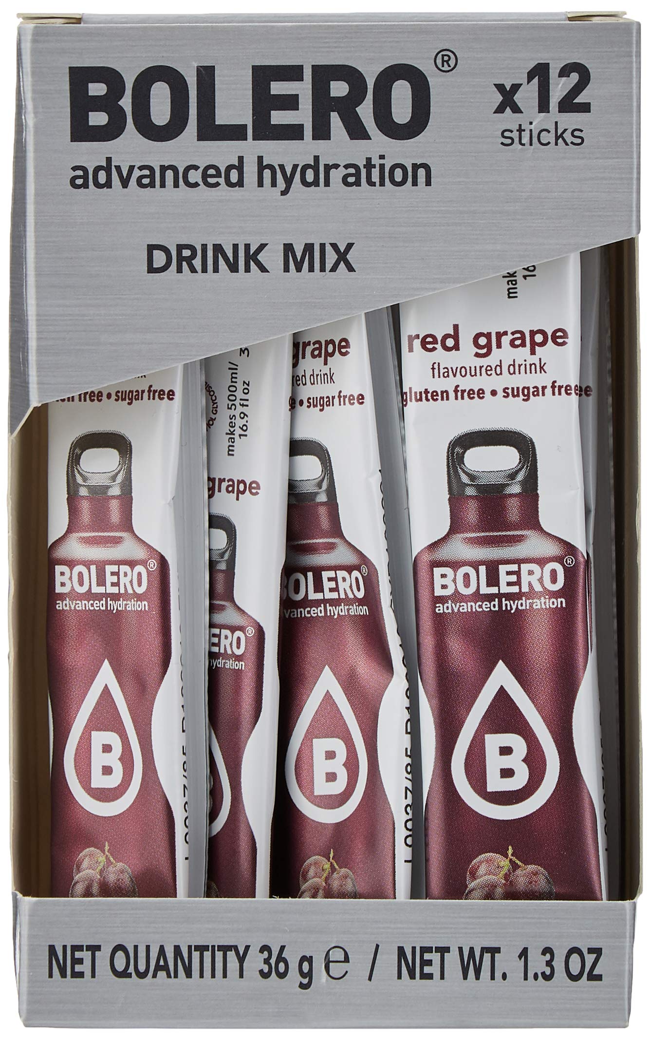 Bolero Sticks, Red Grape, 12-Count