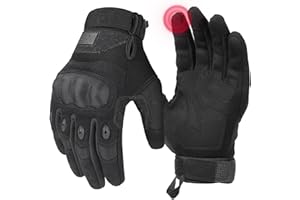 KEMIMOTO Tactical Gloves for Men, Touchscreen Motorcycle Gloves with Hard Shell & Palm Padding for Sports Motorcycle Cycling Tactical Airsoft Paintball Hunting Hiking Camping Climbing