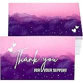 RXBC2011 Thank you for your support cards small business packaging customer appreciation notes pack of 100 Gradient