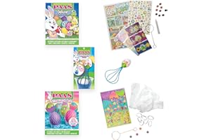 PAAS Easter Egg Decorating Bundle, Includes 1 Deluxe Kit, 1 Mermaid Tails Egg Dying Kit, and PAAS Whiskers for Easy Egg Dying, Food Safe Dye for Family Easter Activity (3 Piece Bundle)