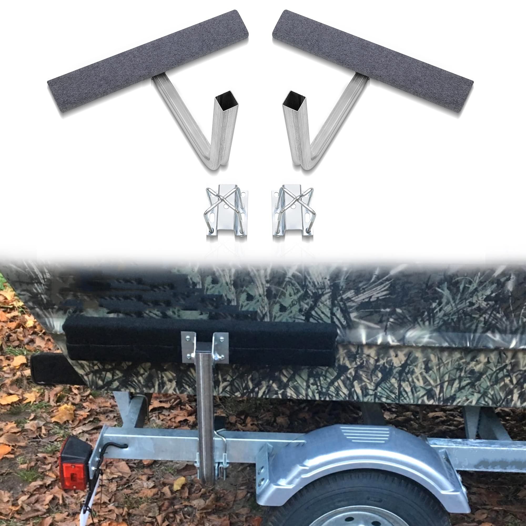 CE Smith 27660 2' Short Bunk Guide On - Pair - CE Smith 27660 - Boat