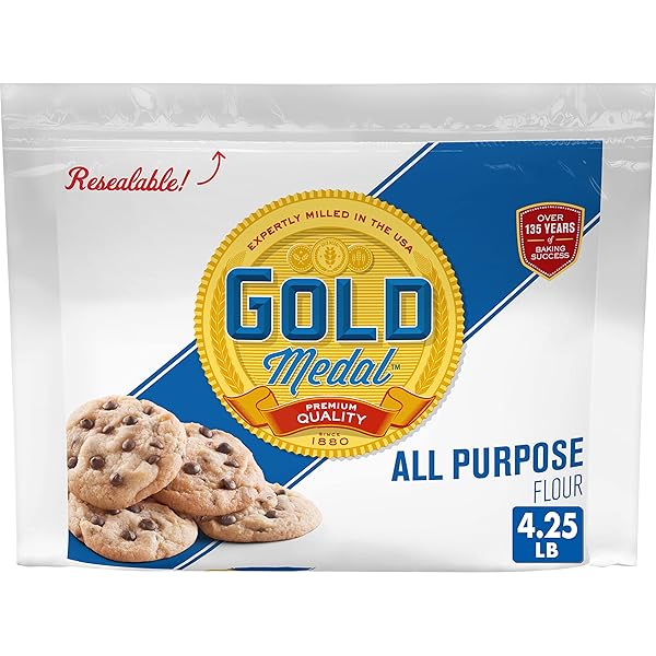 GOLD MEDAL ALL PURPOSE FLOUR WITH RESEALABLE BAG, 4.25 POUNDS