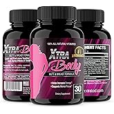 XtraBody Butt Enhancement and Breast Enlargement Supplement - Estrogen Enhancer - Increases Butt & Breast Size, Reduces Menstrual Symptoms & Provides an Extra Boost of Energy (1 Bottle=30 Capsules)
