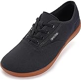 WHITIN Men's Wide Canvas Barefoot Sneakers | Zero Drop Sole | Minimalist Footwear
