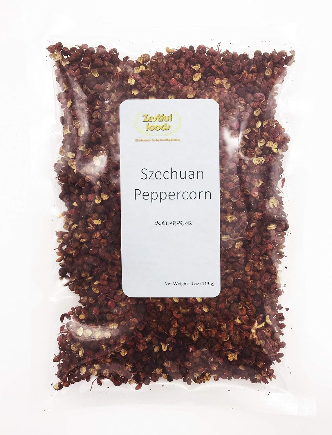 Zestful Foods Sichuan Peppercorn Seed, 4oz, Dahongpao, Szechuan Peppercorns