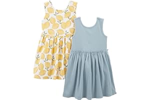 Simple Joys by Carter's Baby-Girls Short-Sleeve and Sleeveless Dress Sets, Pack of 2Playwear Dress