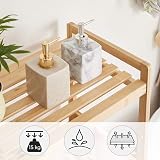 SONGMICS 5-Tier Bamboo Storage Rack 31.5 x 45 x 142 cm Natural BCB075N01 view 5