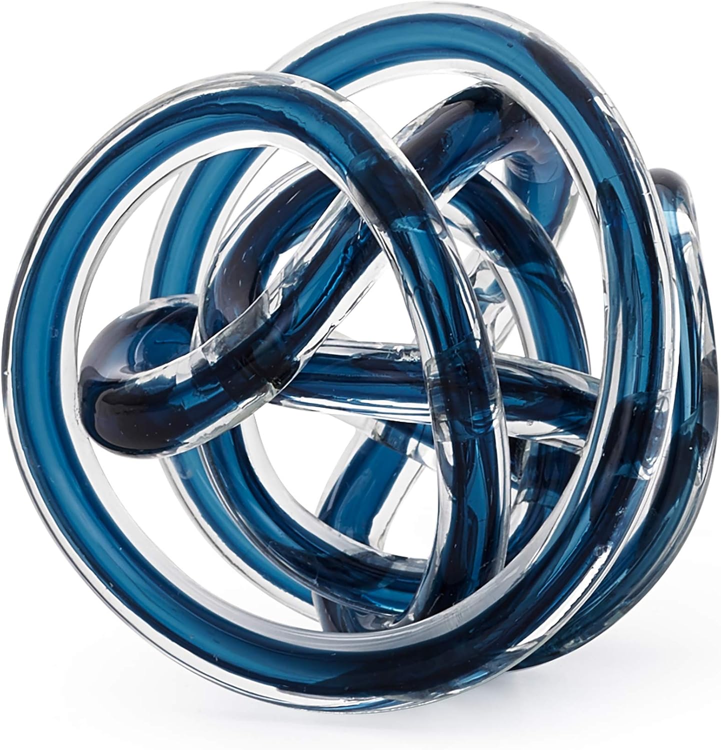 Torre & Tagus Orbit Glass Décor Ball, Small, Teal: Home & Kitchen