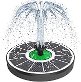 SZMP Solar Fountain Green Flower 3.5W 7 Nozzles Bird Bath Garden Pump
