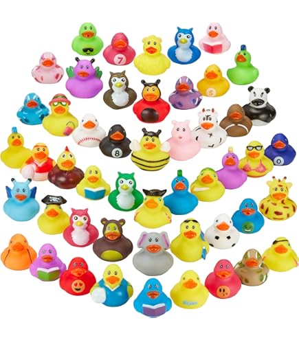 Thin Red Line Firefighter Rubber Ducks - 12 Piece Set | Fireman Themed Bath Toys