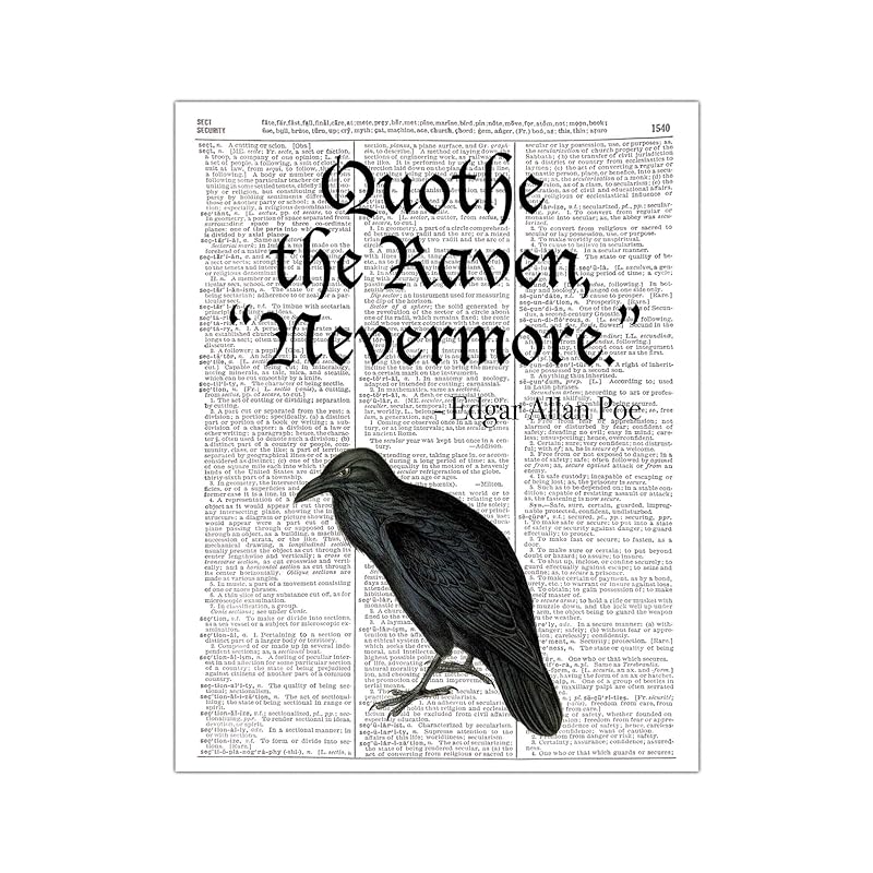 Edgar Allan Poe Quote Citation 3 Print Dictionary Page Art Poster Reproduction Kunstplakate Srbroker Antiquitaten Kunst