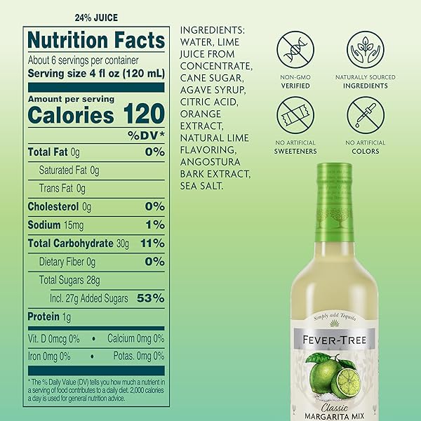 FEVER-TREE, MIX MARGARITA CLASSIC, 25.36 FL OZ
