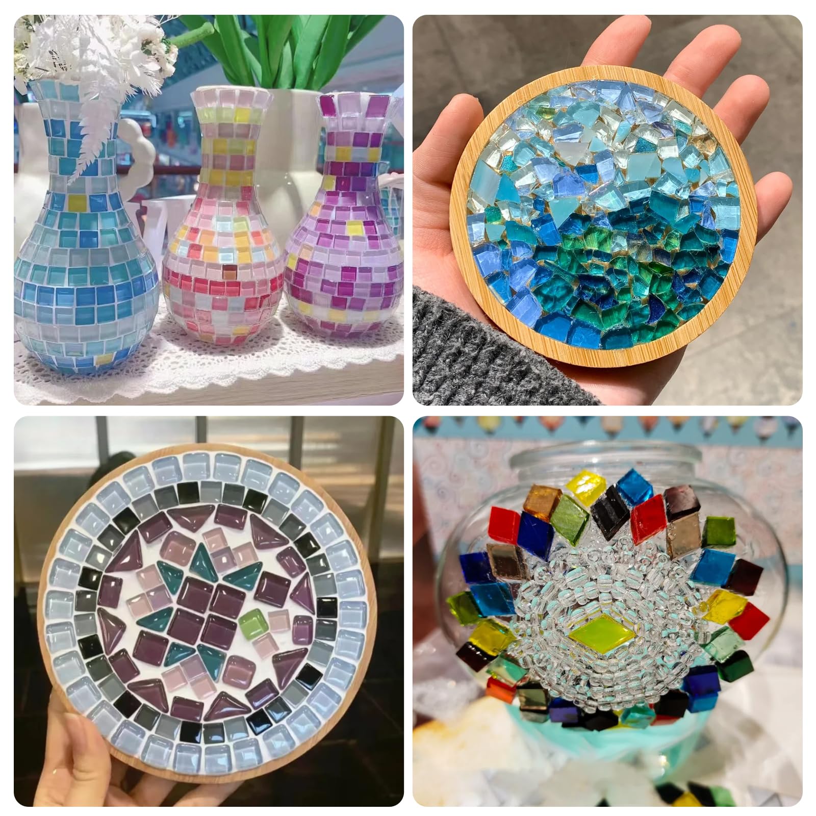 Mosaikkleber 100ml, Transparent Mosaik Kleber für DIY Bastelarbeiten, Ungiftig und Wasserfest, Ideal für Alle Fliesen und Oberflächen 8