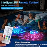TEPENAR Rechargeable Floating Pool Light IP68 7 Colors Remote USB Charging view 4