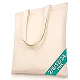 Phicorn Plain Tote Bag – 2-Pack Bulk Blank Canvas