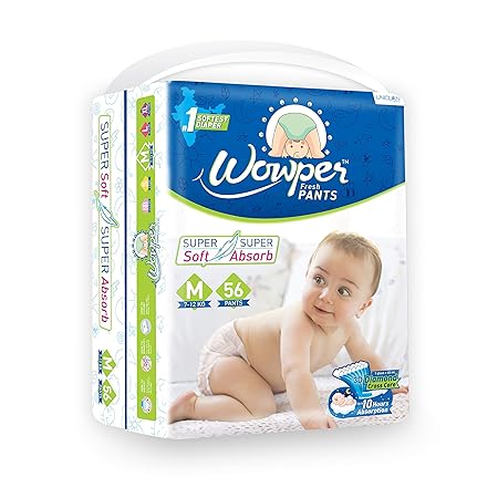 Wowper Fresh Pants Diapers Medium 56 Pieces