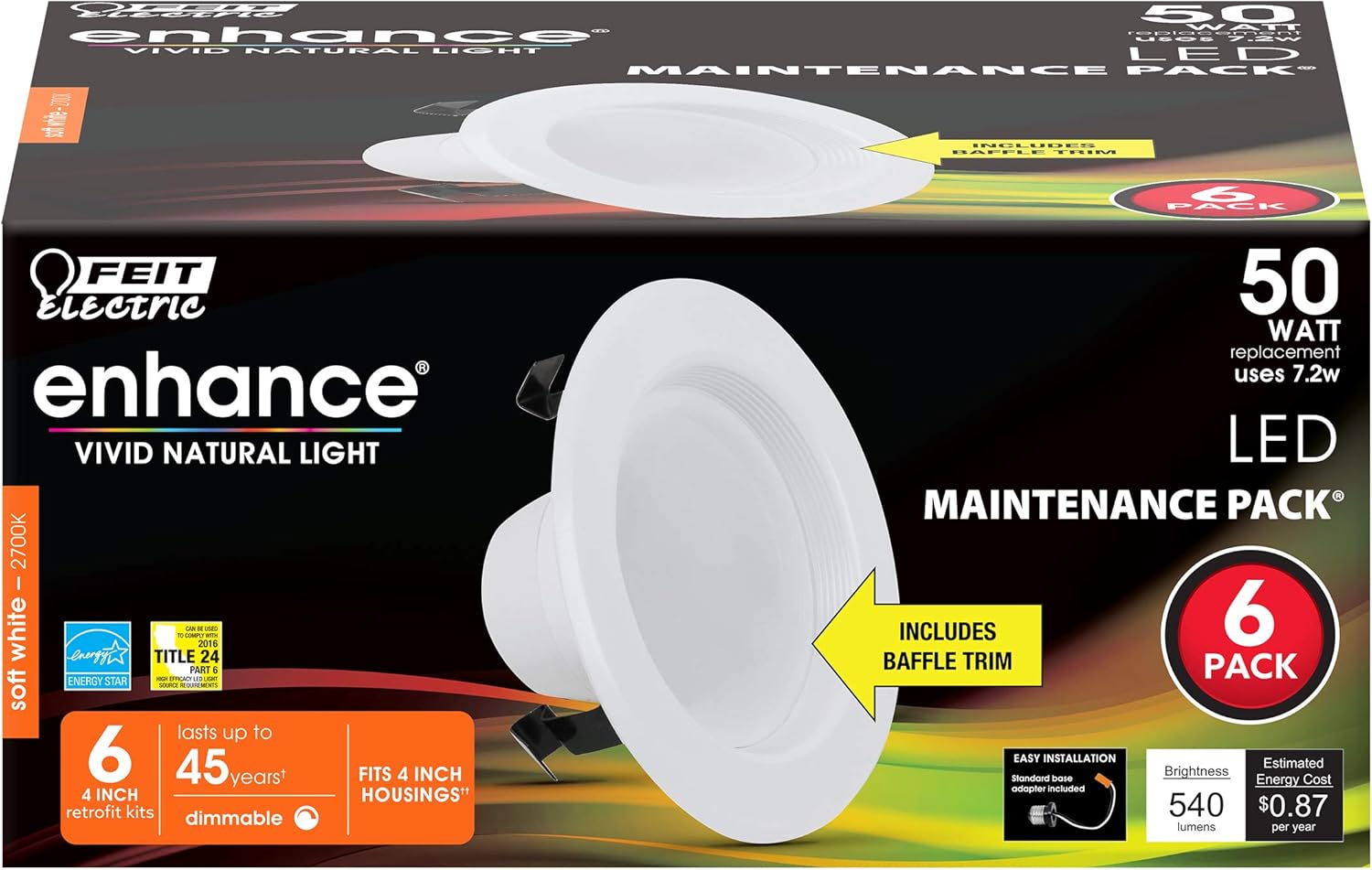 Feit Electric Led 6 Inch Retrofit Kit