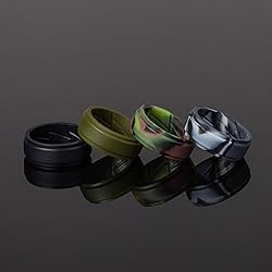 ThunderFit Silicone Wedding Rings for Men