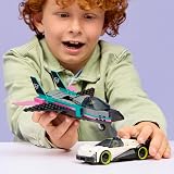 LEGO City Jet vs Car 60489 Building Kit Plane & Supercar with Minifigures view 9