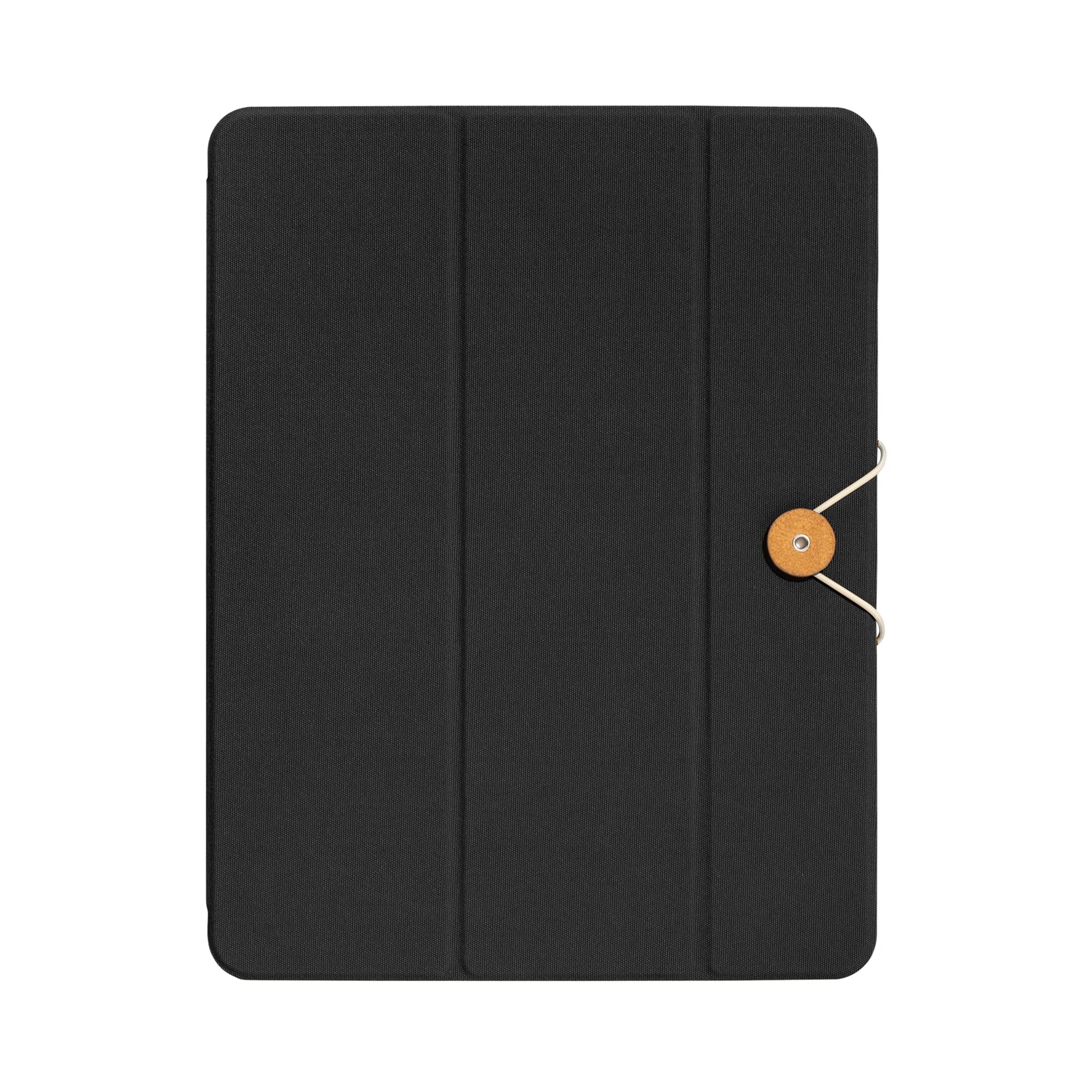 Native Union W.F.A iPad Folio – Foldable Stand and Cover Made of Recycled Materials Compatible With iPad Air 11" M2, iPad Pro 11" M2 with Easy Magnetic Attachment, Button & String Design (Black) — image 1